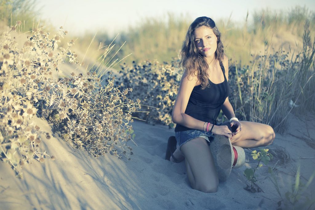 fotografia de modelo en exteriores